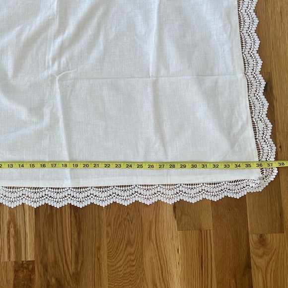 Threshold Designed with Studio McGee- King lace border cotton slub sham in white - Picture 6 of 7
